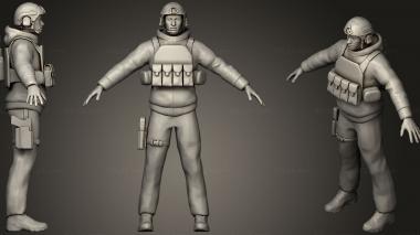 Military figurines Spec Ops Operator 3d model